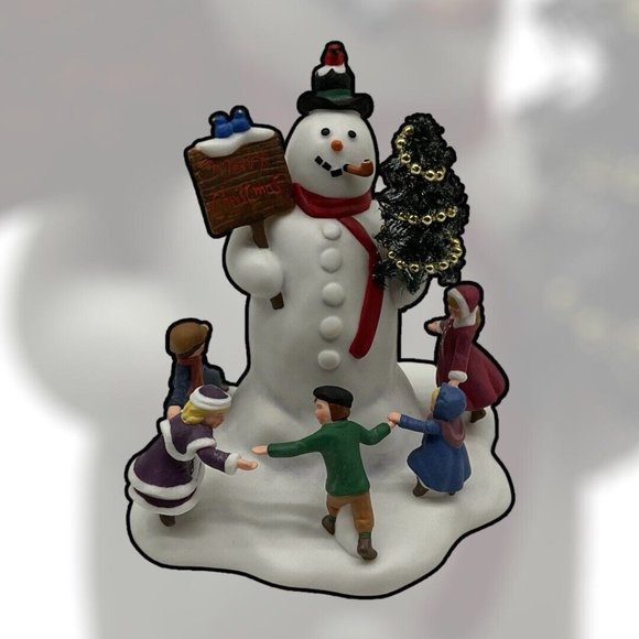 Department 56 Village Square Snowman Village Accessories Vtg Retired Collectible - Picture 15 of 16